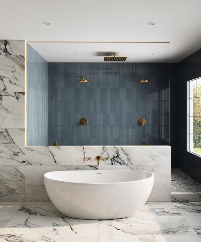 A beautifully designed luxury bathroom showcasing a 2025 bathroom renovation cost in Toronto.