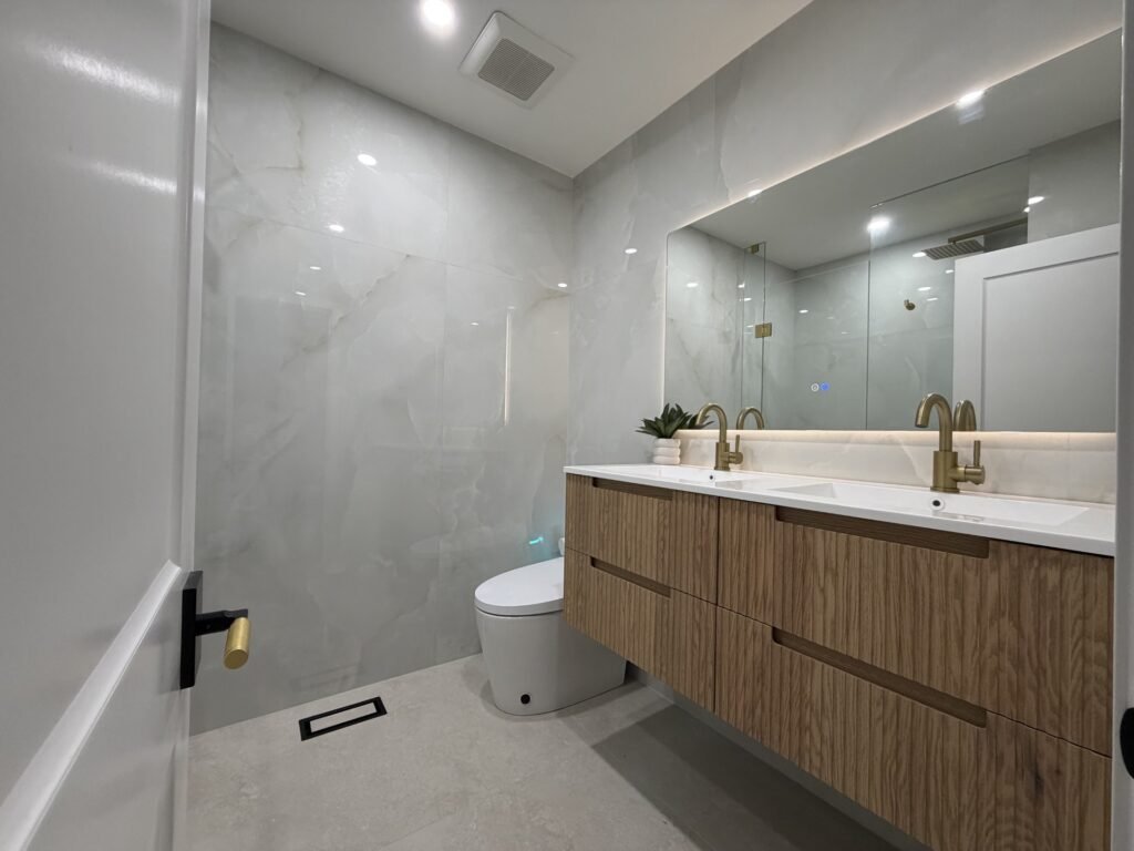 after bathroom renovation