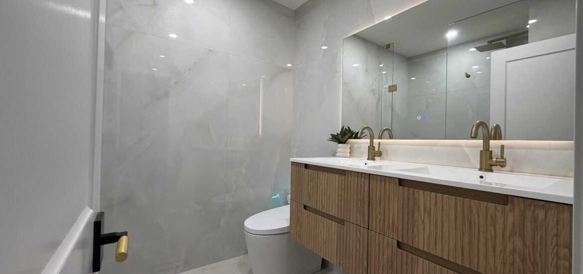after bathroom renovation