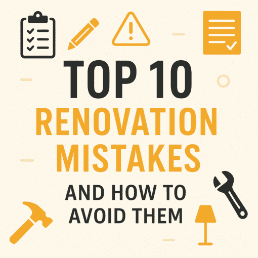 Top 10 Renovation mistakes