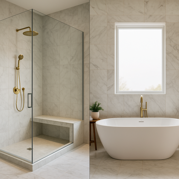 Walk In Showers vs Bathtubs Image Toronto